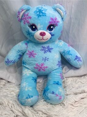 Build a Bear RARE 2019 Snowflake Plush Teddy Bear - Snow Much Fun Stuffed plush